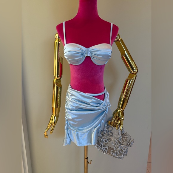 Blue 3 piece swim set 👙 - Picture 1 of 9